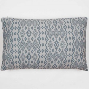 Almofada retangular 30x50 jacquard New Madras verde esmeralda