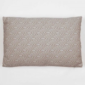 Almofada retangular 30x50 jacquard Madras bege
