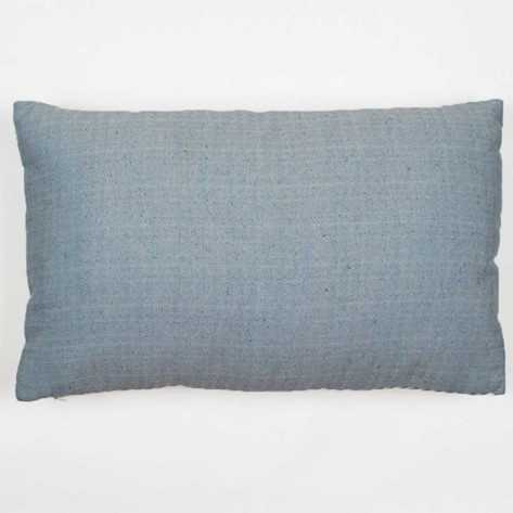 Almofada retangular 30x50 jacquard Filing verde esmeralda