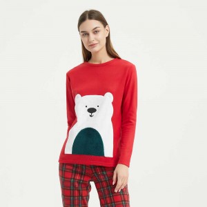 Pijama polar Cuadrin vermelho