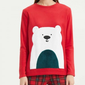 Pijama polar Cuadrin vermelho 2