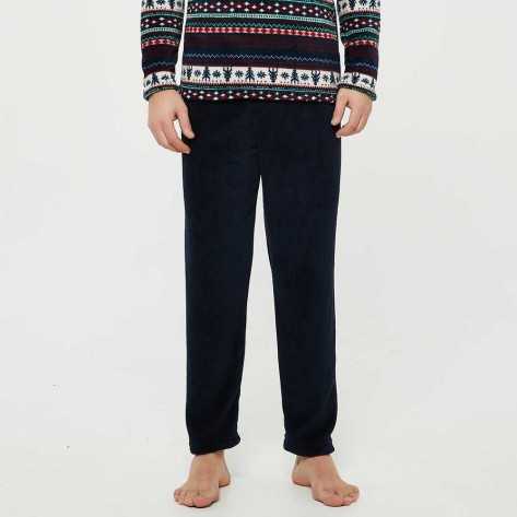 Pijama coral homem Christmas pijamas-compridos-homem