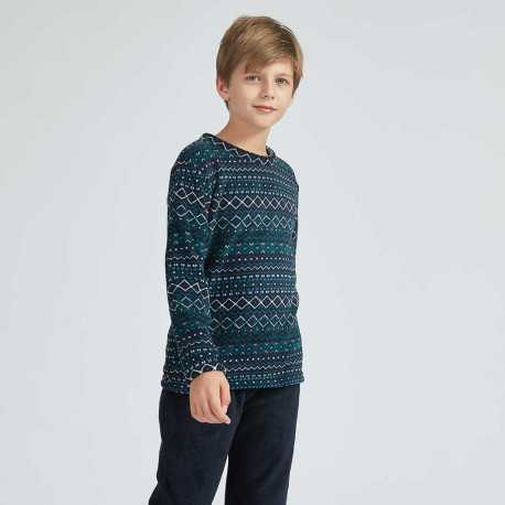 Pijama coral criança Alejandro azul