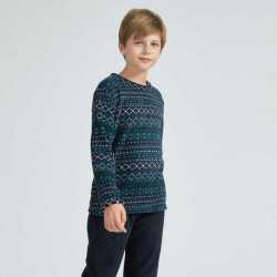 Pijama coral criança Alejandro azul