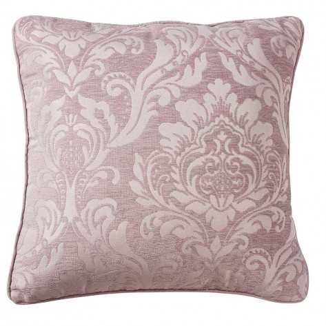 Almofada jacquard chenilla Ornamental malva 45x45
