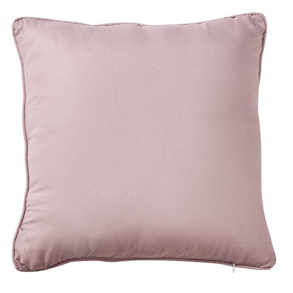 Almofada jacquard chenilla Ornamental malva 45x45