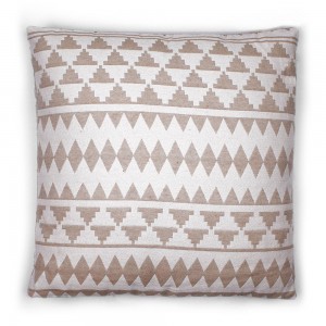 Almofada jacquard Hidalgo bege 45x45