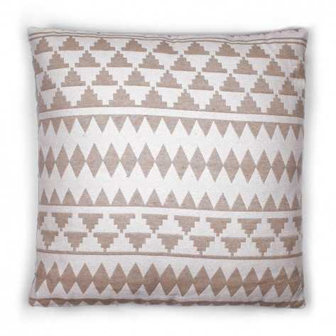 Almofada jacquard Hidalgo bege 45x45