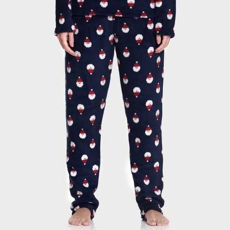 Pijama coral Santa Claus roupa-para-estar-em-casa
