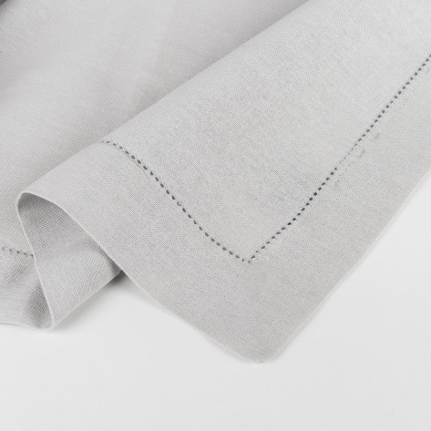 Toalha de mesa algodão orgânico cinza