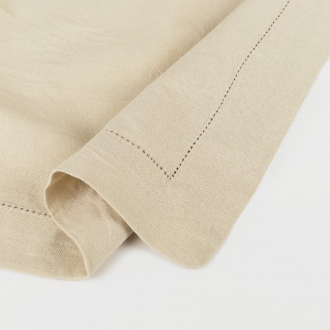 Toalha de mesa algodão orgânico bege