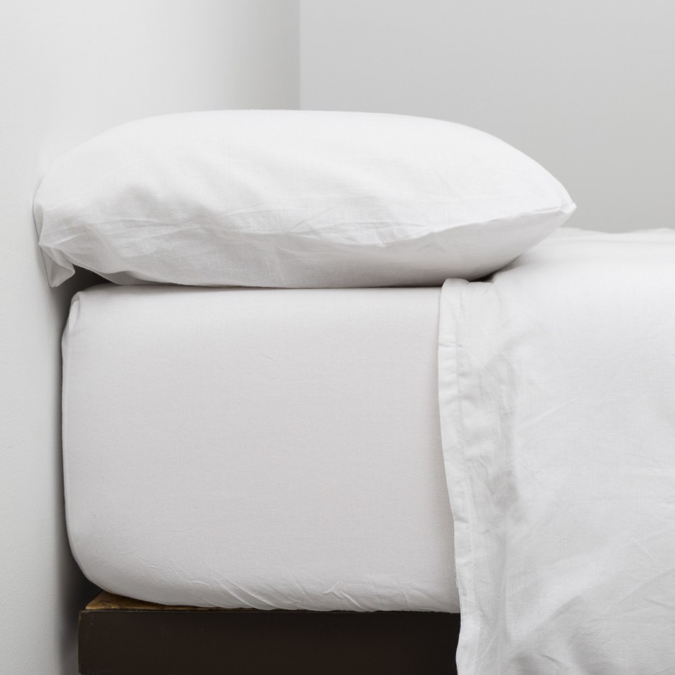 Capa De Edredão Algodão Orgânico Branco