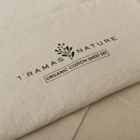 Jogo de lençóis algodão orgânico oliva