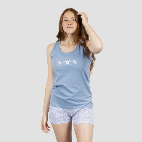 Pijama curto algodão Maddy indigo