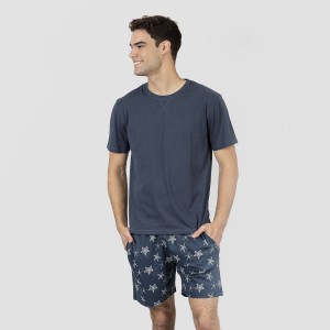 Pijama homem curto Starfish azul marinho