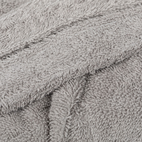 Roupão de banho com capuz cinza 450gr Unisex