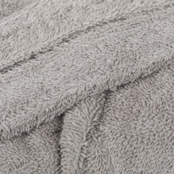 Roupão de banho com capuz cinza 450gr Unisex