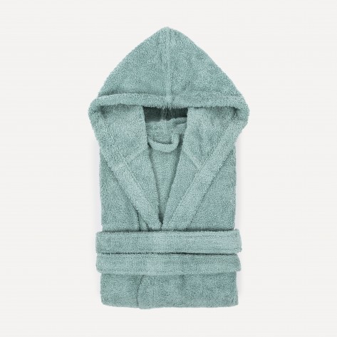 Roupão de banho verde tiffany 450gr criança Roupão de banho verde tiffany 450gr criança