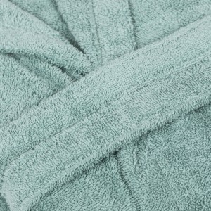Roupão de banho verde tiffany 450gr criança 2