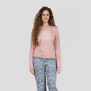Pijama algodão Nadine rosa