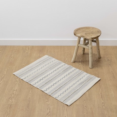 Tapete algodão Portugues cinza