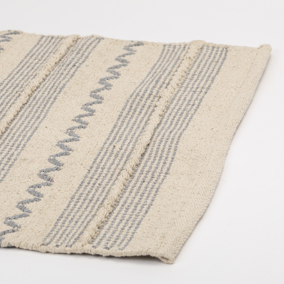 Tapete algodão Portugues cinza