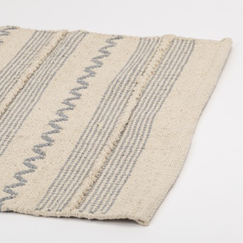 Tapete algodão Portugues cinza