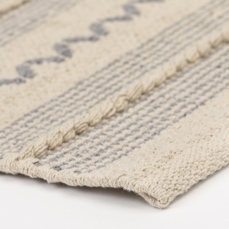 Tapete algodão Portugues cinza