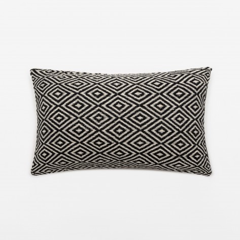 Almofada retangular algodão 30x50 Andres preto