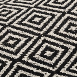 Almofada retangular algodão 30x50 Andres preto