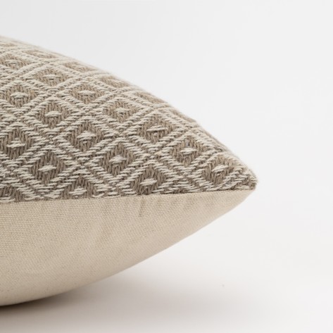 Almofada retangular algodão 30x50 Rombito natural