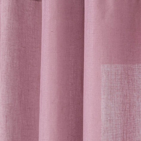 Cortina Coria rosa palo semi-translucidas