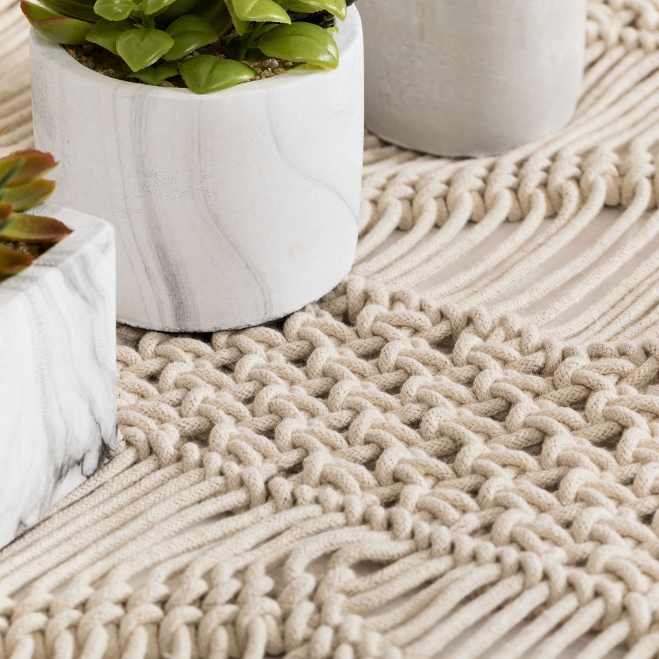 Caminho mesa algodão Calabria natural