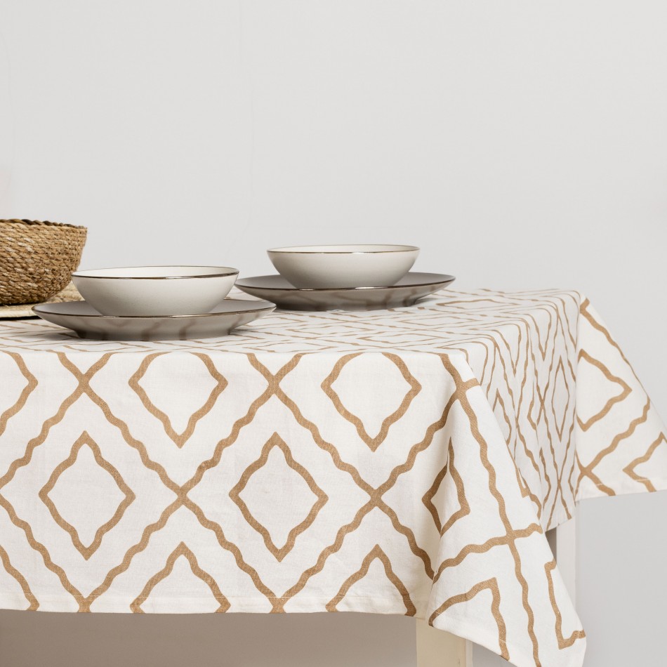 Toalha de mesa algodão Ascepio arena