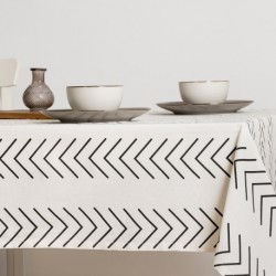 Toalha de mesa algodão Almunzar negro