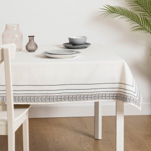 Toalha de mesa algodão Heracles azul