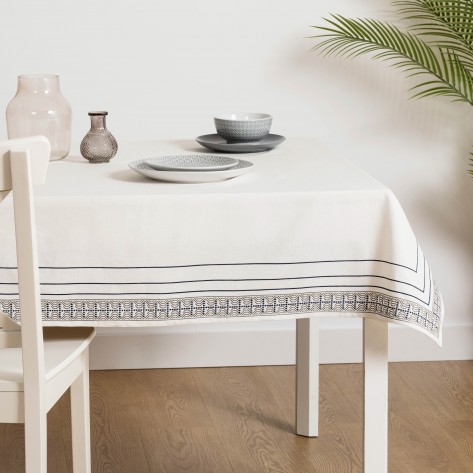 Toalha de mesa algodão Heracles azul Toalha de mesa algodão Heracles azul