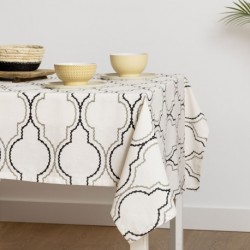 Toalha de mesa algodão Margarita negro