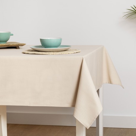 Toalha de mesa liso arena