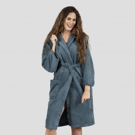 Roupão de banho com capuza verde menta 450gr Unisex