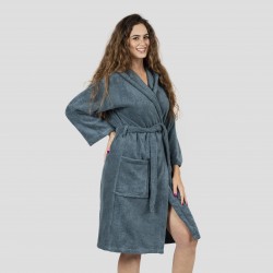 Roupão de banho com capuza verde menta 450gr Unisex