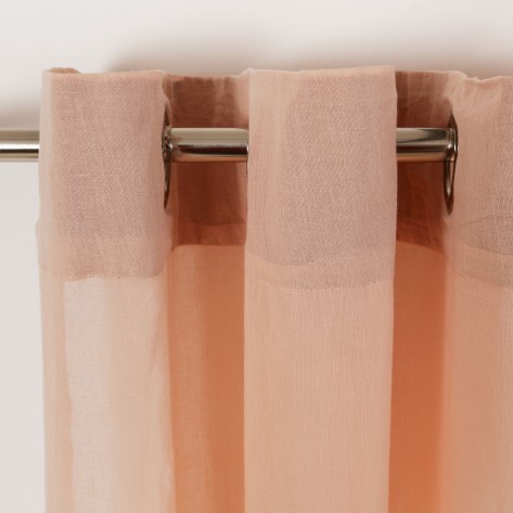 Cortina transparente algodão rosa cortinas-transparentes
