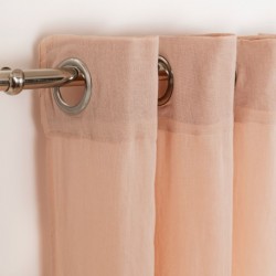 Cortina transparente algodão rosa cortinas-transparentes