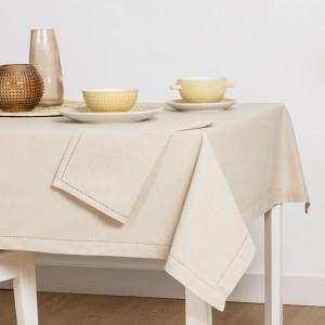 Toalha de mesa algodão orgânico arena 2