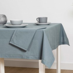 Toalha de mesa algodão orgânico verde azulado roupa-de-mesa