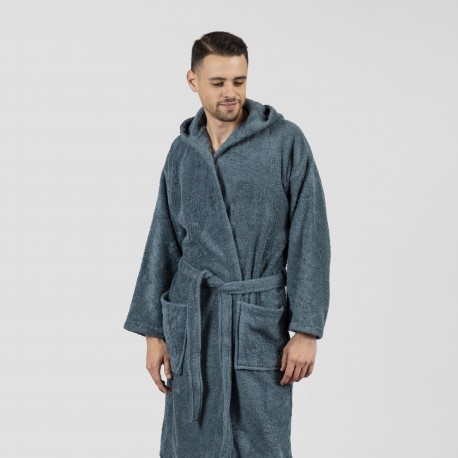 Roupão de banho com capuza verde menta 450gr Unisex