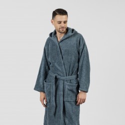 Roupão de banho com capuza verde menta 450gr Unisex