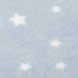 Manta sherpa Estrella azul celeste mantas-sherpa
