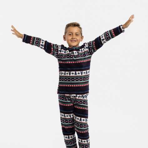 Pijama coral criança Christmas pijama-infantil