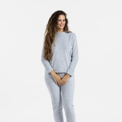 Pijama coral Ohio azul indigo pijama-inverno-mulher